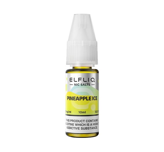 ElfBar Elfliq - Pineapple Ice - 10ml Liquid (Nic Salt)