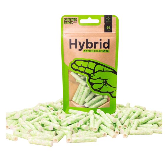 Hybrid - Zellstoff-/Aktivkohlefilter Hellgrün