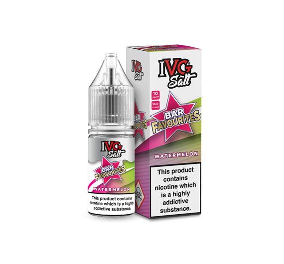 IVG Bar Favourites - Watermelon - 10ml Liquid (Nic Salt)