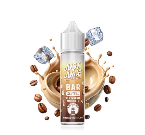 Just Juice Bar Saltfill - Macchiato al Caramello Ghiacciato - 40/60ml Liquido (Shortfill) Just Juice Bar Saltfill - Macchiato al Caramello Ghiacciato - 40/60ml Liquido (Shortfill)