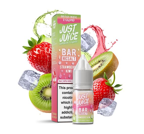 Just Juice Bar - Fragola Kiwi - 10ml Liquido (Sale di Nicotina) Just Juice Bar - Fragola Kiwi - 10ml Liquido (Sale di Nicotina)