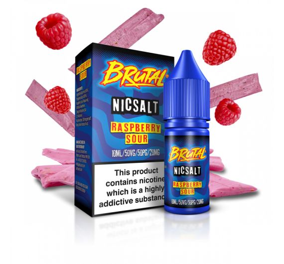 Just Juice Brutal - Raspberry Sour - 10ml Liquid (Nic Salt)