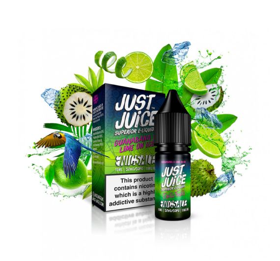Just Juice Exotic Fruits - Guanabana & Lime on Ice - 10ml Liquid (Nic Salt)