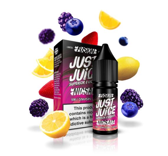 Just Juice Fusion - Berry Burst & Lemonade - 10ml Liquid (Nic Salt) Just Juice Fusion - Berry Burst & Lemonade - 10ml Liquid (Nic Salt)