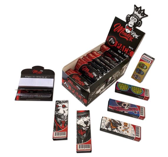 Monkey King - Cartine 1¼ + Filtri - Assortiti Monkey King - Cartine 1¼ + Filtri - Assortiti