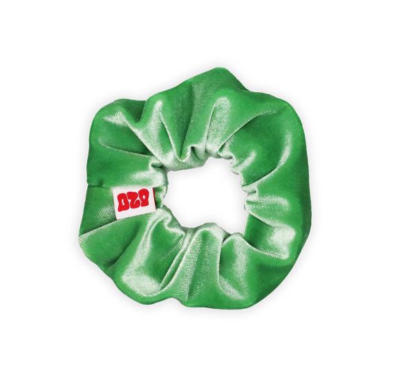 Ozo - Secret Stash Scrunchy Versteck Haargummi Samtgrün