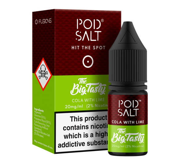 Pod Salt Fusion - Cola with Lime - 10ml Liquid (20mg Nic Salt) Pod Salt Fusion - Cola with Lime - 10ml Liquid (20mg Nic Salt)