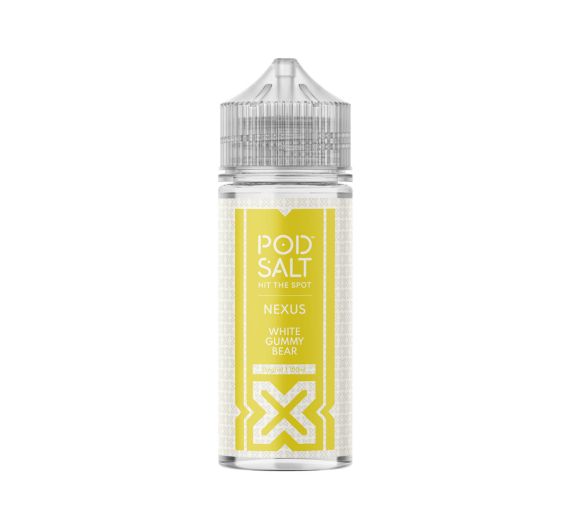 Pod Salt NEXUS - White Gummy Bear - 100/120ml Liquid (Shortfill) Pod Salt NEXUS - White Gummy Bear - 100/120ml Liquid (Shortfill)