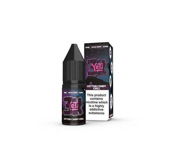 Prohibition Yeti 3K - Cotone Candy Chill - 10ml Liquid (Nic Salt)