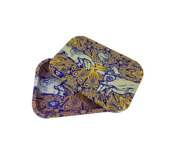 Puff Puff Pass It - Mischschale - Metalltablett con Copertura - Orange