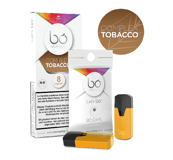 Bo Vaping Bo Caps - Complex Tobacco - 2 Cartucce