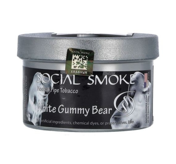 Social Smoke - White Gummy Bear - 100g - Tabacco da shisha