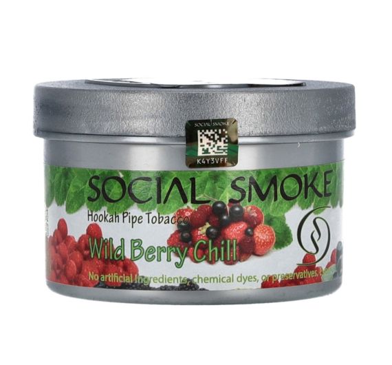 Social Smoke - Wild Berry Chill - 250g - Tabacco da shisha