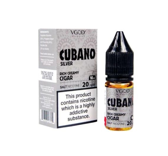 VGOD - Cubano Silver - 10ml Liquid (20mg Nic Salt) VGOD - Cubano Silver - 10ml Liquid (20mg Nic Salt)