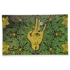 Afghan Hemp - Mischschale - Glas - Eye - Grün Afghan Hemp - Mischschale - Glas - Eye - Grün