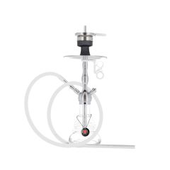 Amy Deluxe - Small Rips 470 Argento/Bianco 2er - Narghilè Amy Deluxe - Small Rips 470 Argento/Bianco 2er - Narghilè