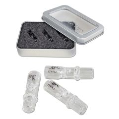 Black Leaf - 3 Glastips zum Eindrehen 8mm Black Leaf - 3 Glastips zum Eindrehen 8mm