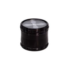 Black Leaf - 4-teilig Cross Schwarz - Grinder Black Leaf - 4-teilig Cross Schwarz - Grinder