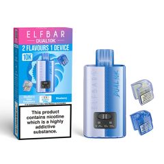 Elf Bar Dual 10K 20mg Hybrid System Blueberry Edition Elf Bar Dual 10K 20mg Hybrid System Blueberry Edition