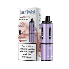 Just Twist 3000 - NS20mg - Hybrid System Purple Battery - Cola Ice Just Twist 3000 - NS20mg - Hybrid System Purple Battery - Cola Ice
