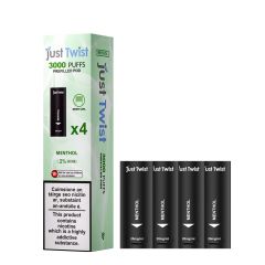 Just Twist 3000 - NS20mg - Kartuschen Menthol Just Twist 3000 - NS20mg - Kartuschen Menthol