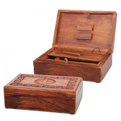 Kavatza - Flower Holzdose mit Geheimverschluss Kavatza - Flower Holzdose mit Geheimverschluss