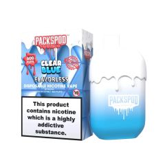 PackSpod 600 Einweg Vape Pen Clear Blue PackSpod 600 Einweg Vape Pen Clear Blue