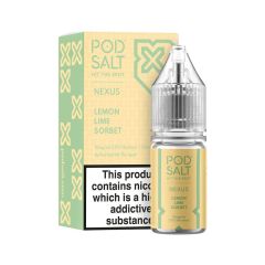 Pod Salt Nexus - Lemon Lime Sorbet - 10ml Liquid (Nik-Salz) Pod Salt Nexus - Lemon Lime Sorbet - 10ml Liquid (Nik-Salz)
