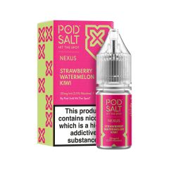 Pod Salt Nexus - Strawberry Watermelon Kiwi - 10ml Liquid (Nik-Salz) Pod Salt Nexus - Strawberry Watermelon Kiwi - 10ml Liquid (Nik-Salz)