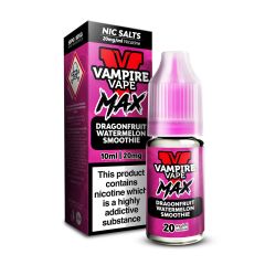 Vampire Vape MAX - Smoothie Frutto del Drago Anguria - 10ml Liquido (Sale di Nicotina) Vampire Vape MAX - Smoothie Frutto del Drago Anguria - 10ml Liquido (Sale di Nicotina)
