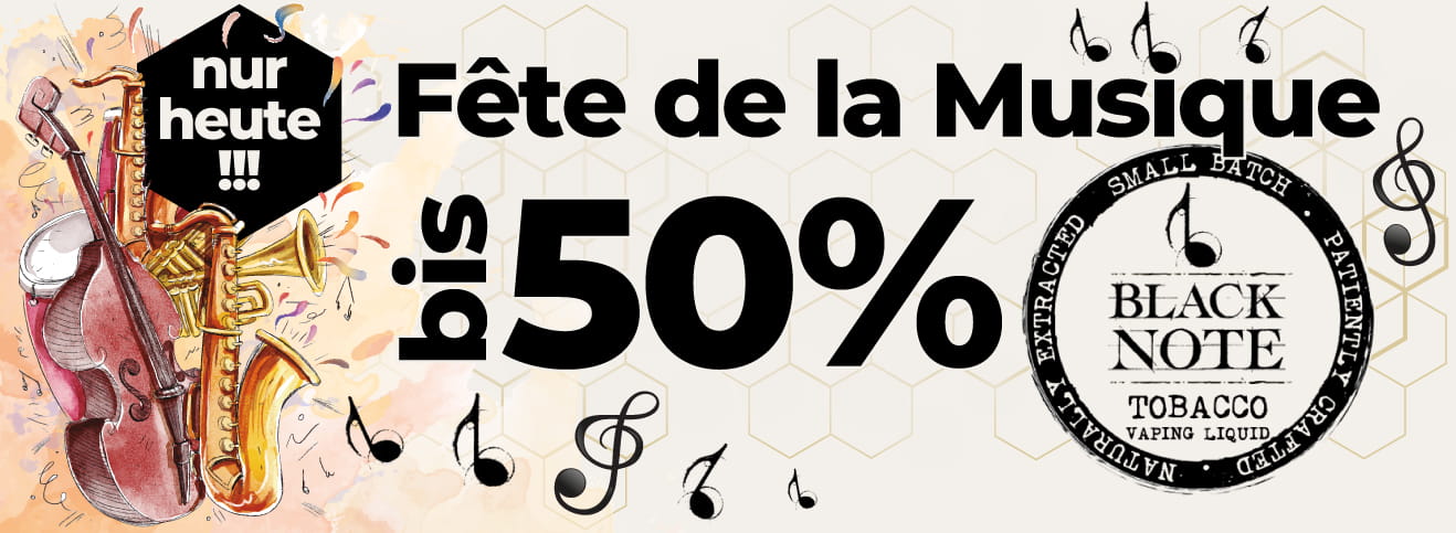 vape liquid Liquide fete de la musique black not tabacco tabak natur bio
