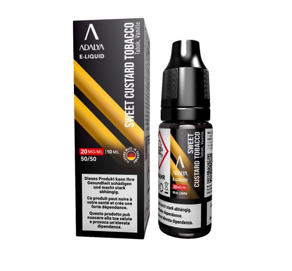 Adalya - Sweet Custard Tobacco - 10ml Liquid (20mg Nik-Salz) Adalya - Sweet Custard Tobacco - 10ml Liquid (20mg Nik-Salz)