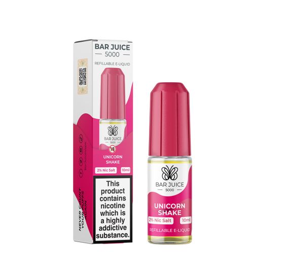 Bar Juice 5000 - Unicorn Shake - 10ml Liquid (Nik-Salz) Bar Juice 5000 - Unicorn Shake - 10ml Liquid (Nik-Salz)