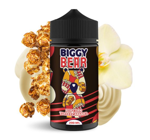 Biggy Bear - Pop Corn Toffee Caramel - 200ml Liquid Biggy Bear - Pop Corn Toffee Caramel - 200ml Liquid