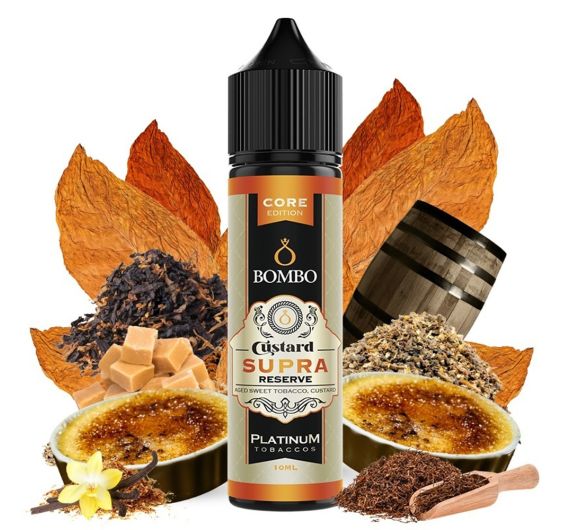 Bombo Platinum Tobaccos - Custard Supra Reserve - 10/60ml Longfill Aroma