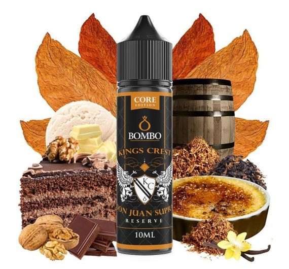 Bombo x Kings Crest Don Juan - Supra Reserve - 10/60ml Longfill Aroma Bombo x Kings Crest Don Juan - Supra Reserve - 10/60ml Longfill Aroma