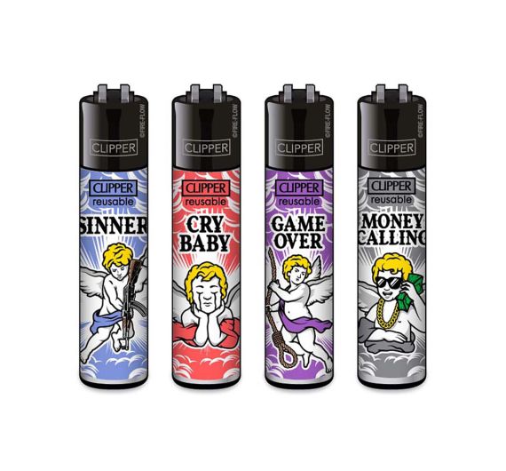 Clipper - Feuerzeuge BADASS ANGELS #2 - Assortiert Clipper - Feuerzeuge BADASS ANGELS #2 - Assortiert