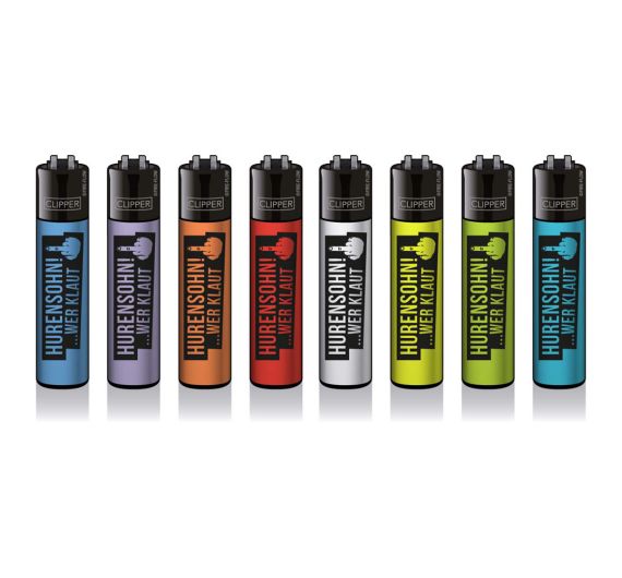 Clipper - Feuerzeuge Hurensohn wer klaut - Assortiert