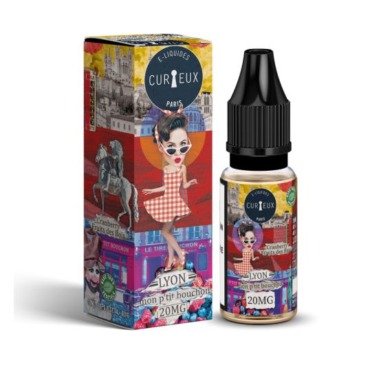 Curieux Hexagone -  Lyon, mon p'tit Bouchon - 10ml Liquid (Nik-Salz)