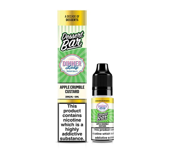 Dinner Lady Dessert Bar - Apple Crumble Custard - 10ml Liquid (Nik-Salz) Dinner Lady Dessert Bar - Apple Crumble Custard - 10ml Liquid (Nik-Salz)