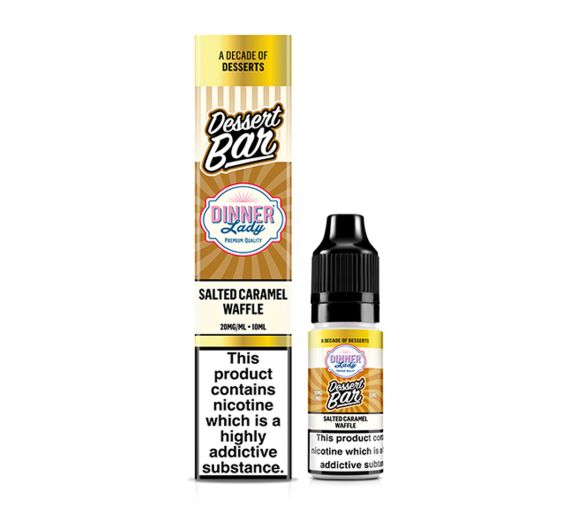 Dinner Lady Dessert Bar - Salted Caramel Waffle - 10ml Liquid (Nik-Salz) Dinner Lady Dessert Bar - Salted Caramel Waffle - 10ml Liquid (Nik-Salz)