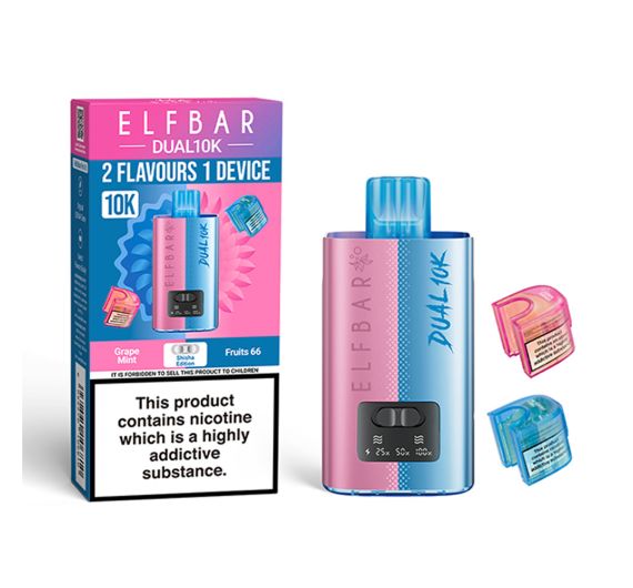 Elf Bar Dual 10K 20mg Hybrid System Shisha Edition Elf Bar Dual 10K 20mg Hybrid System Shisha Edition