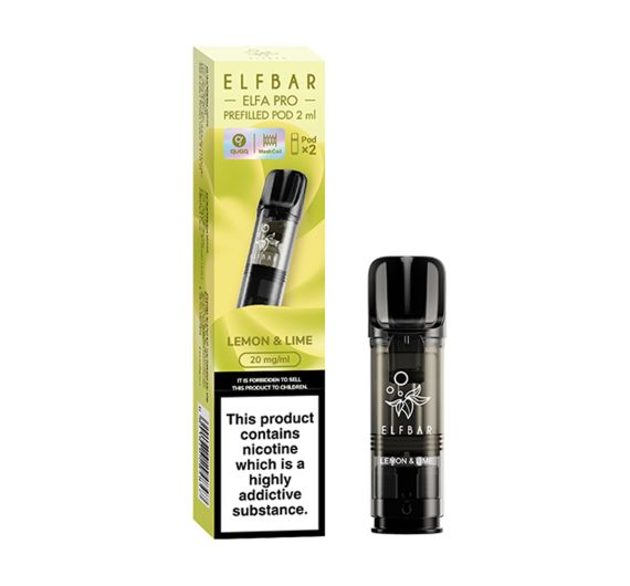 Elf Bar - ELFA PRO - 20mg - Prefilled Pod (2 Kartuschen) Lemon Lime