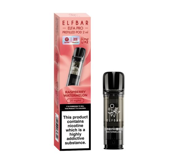 Elf Bar - ELFA PRO - Prefilled Pod (2 Kartuschen) - Raspberry Watermelon Raspberry Watermelon