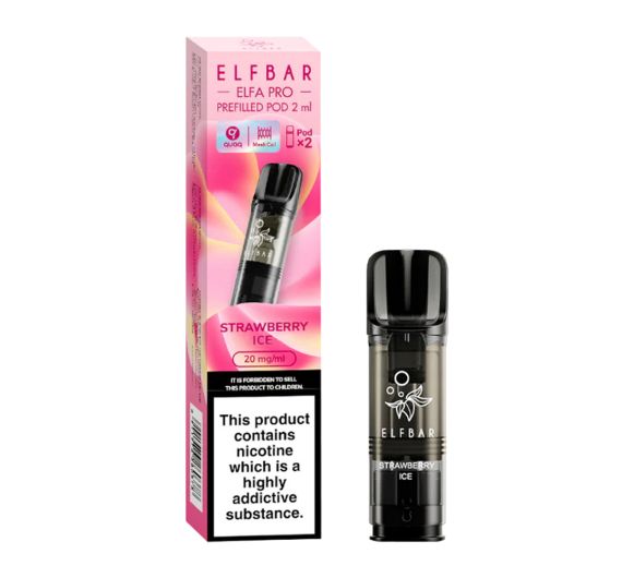 Elf Bar - ELFA PRO - 20mg - Prefilled Pod (2 Kartuschen) Strawberry Ice Elf Bar - ELFA PRO - 20mg - Prefilled Pod (2 Kartuschen) Strawberry Ice