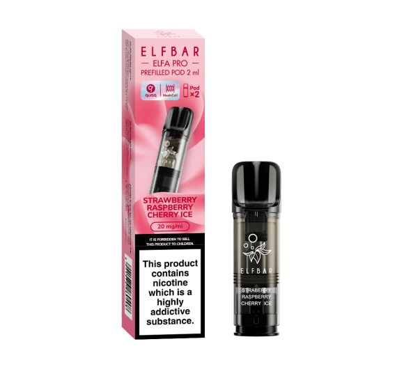 Elf Bar - ELFA PRO - Prefilled Pod (2 Kartuschen) - Strawberry Raspberry Cherry Ice Strawberry Raspberry Cherry Ice Elf Bar - ELFA PRO - Prefilled Pod (2 Kartuschen) - Strawberry Raspberry Cherry Ice Strawberry Raspberry Cherry Ice