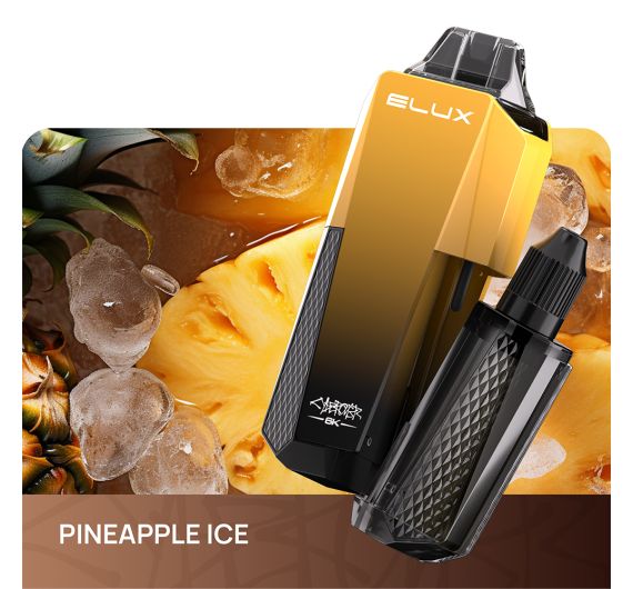 Elux Cyberover 6K - 20mg - Hybrid System Pineapple Ice Elux Cyberover 6K - 20mg - Hybrid System Pineapple Ice