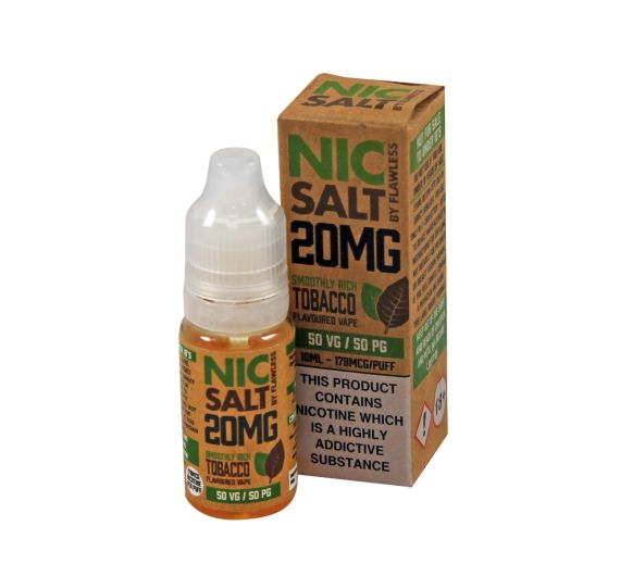 Flawless - Smoothly Rich Tobacco - 10ml Liquid (Nik-Salz)