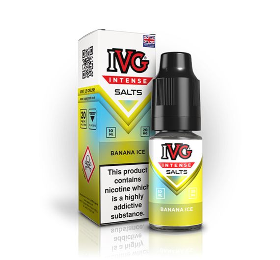 IVG - Intense - Banana Ice - 10ml Liquid (Nik-Salz) IVG - Intense - Banana Ice - 10ml Liquid (Nik-Salz)