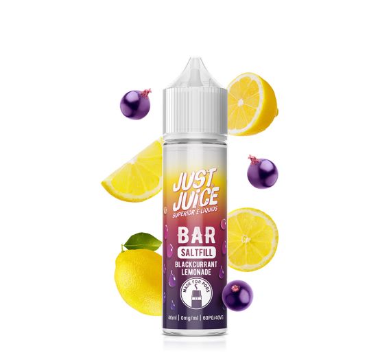 Just Juice Bar Saltfill - Blackcurrant Lemonade - 40/60ml Liquid (Shortfill) Just Juice Bar Saltfill - Blackcurrant Lemonade - 40/60ml Liquid (Shortfill)